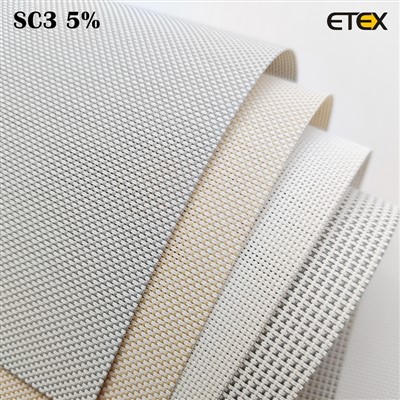 SC3 5 % anti-UV ugniai atsparių žaliuzių audiniai